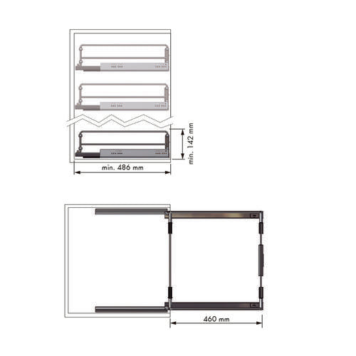 REMOVABLE TRAY SET