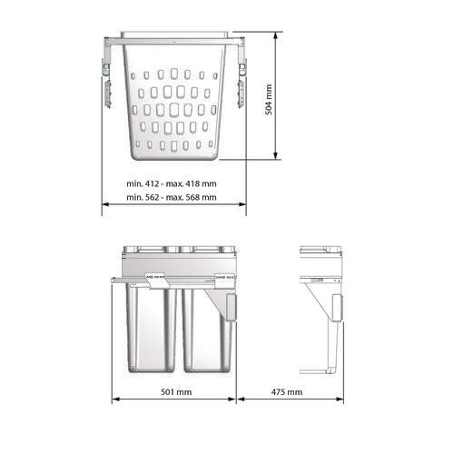 REMOVABLE CLOTHES HOPPER