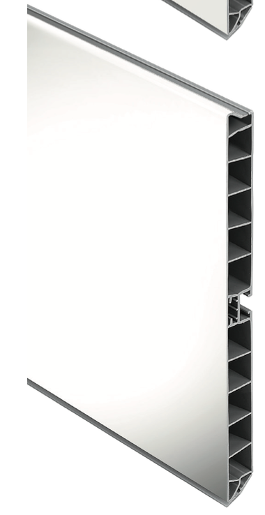 ZOCALO LISO PVC BLANCO BRILLO 170MM (4 MTS) M/L