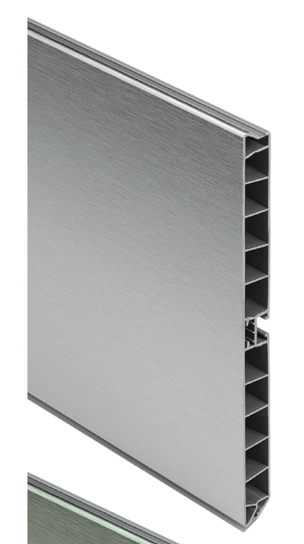 ZOCALO LISO PVC ALUMINIO 170MM (4 MTS) M/L