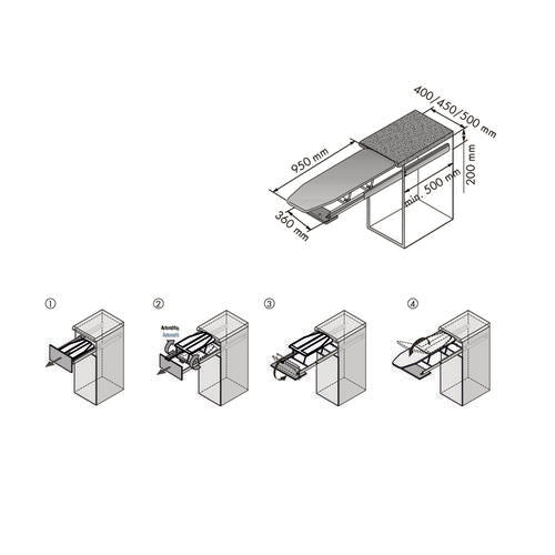 REMOVABLE IRONING TABLE