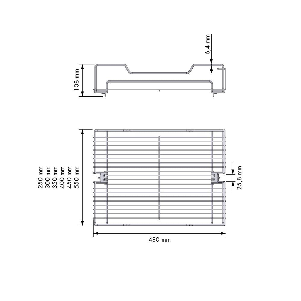 CESTILLO COLUMNA EXTRAÍBLE