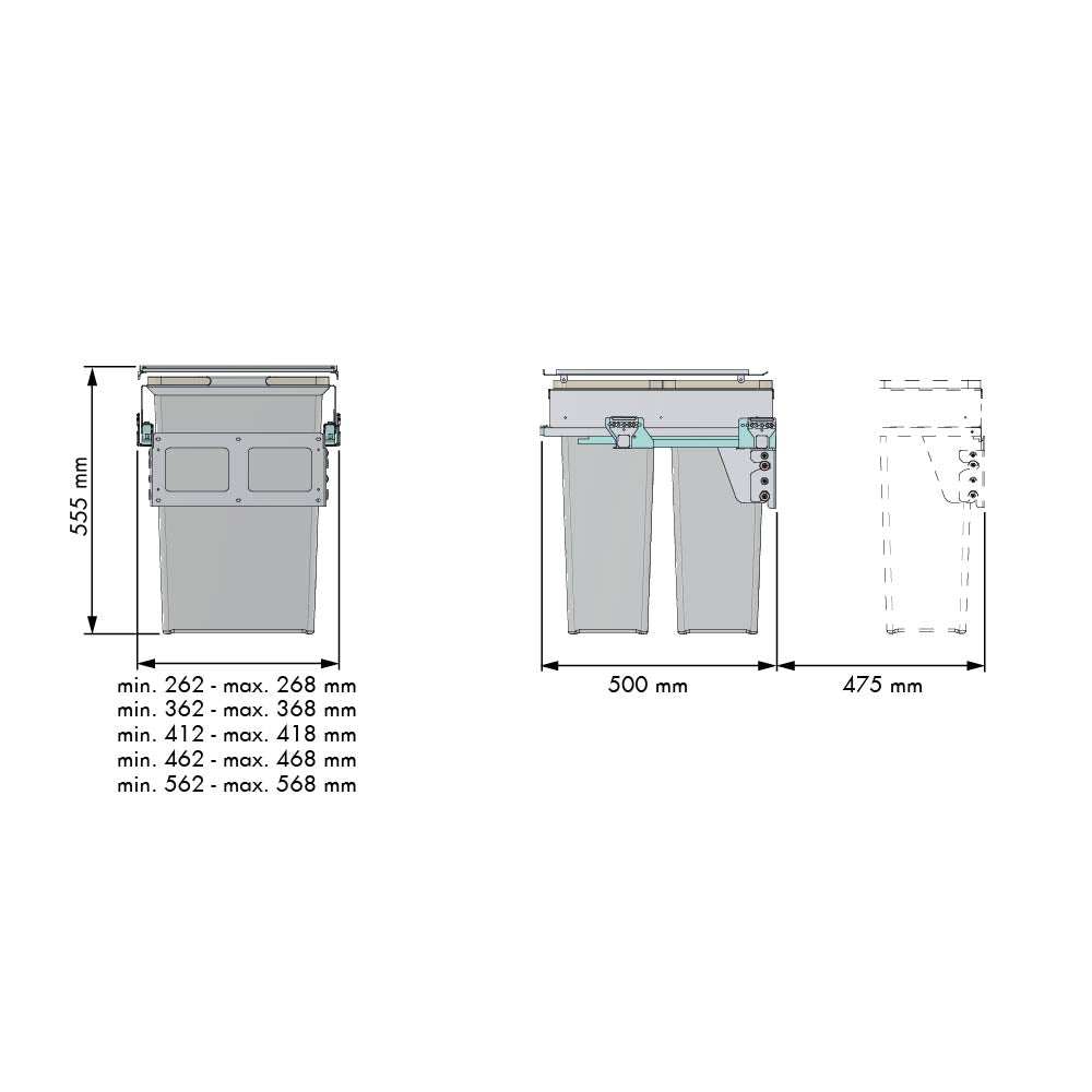 CUBO BASURA ECOLÓGICO/ PTA.min 450