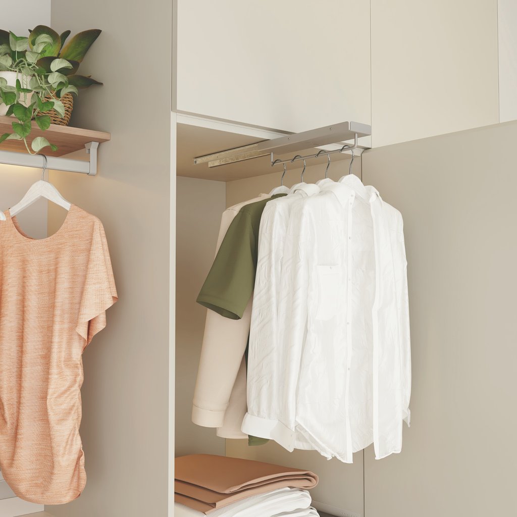 SOPORTE PERCHAS EXTRAÍBLE